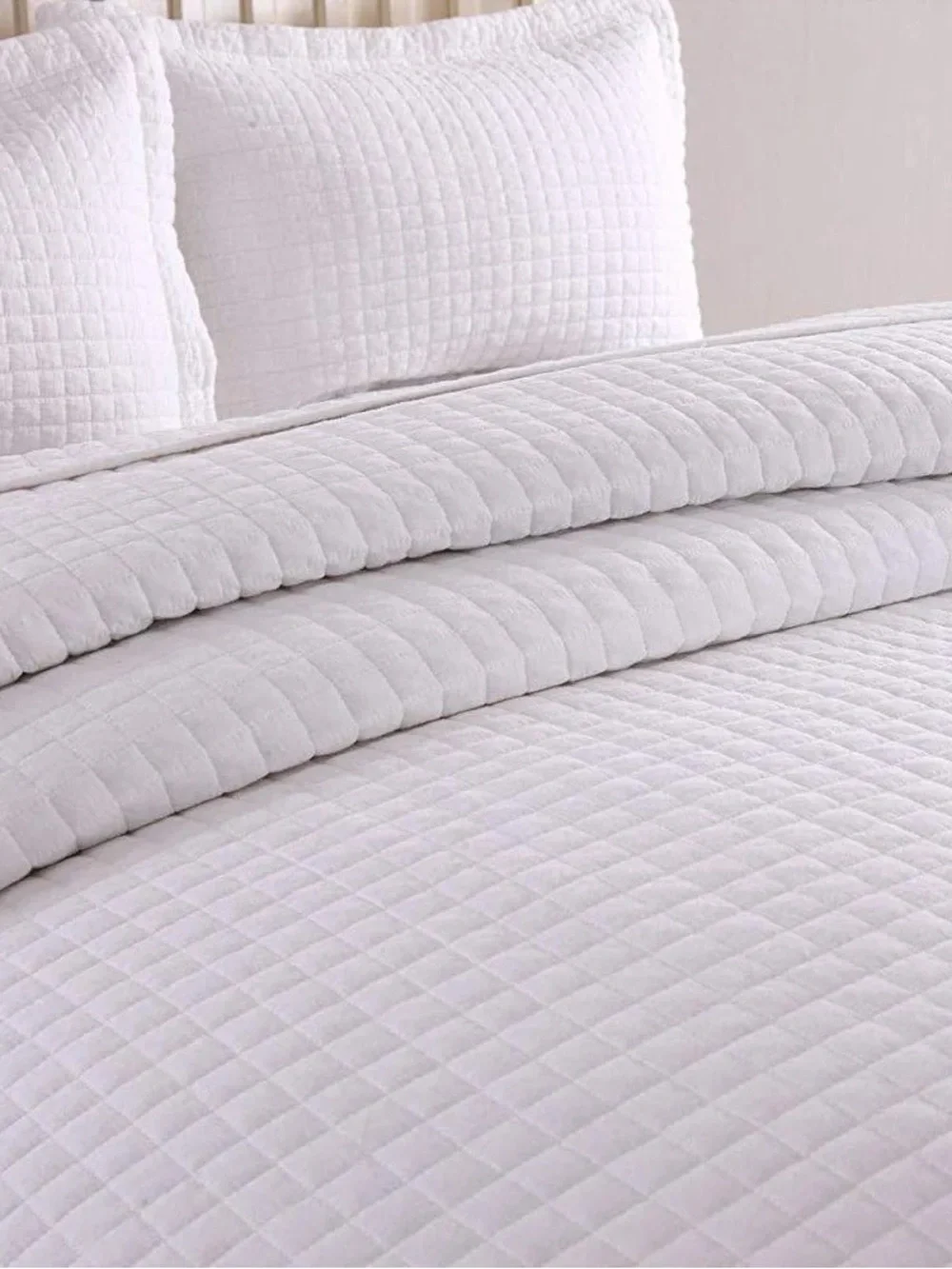 3 PIECE 100% COTTON QUILT SET, LIGHTWEIGHT QUILTED BEDSPREAD